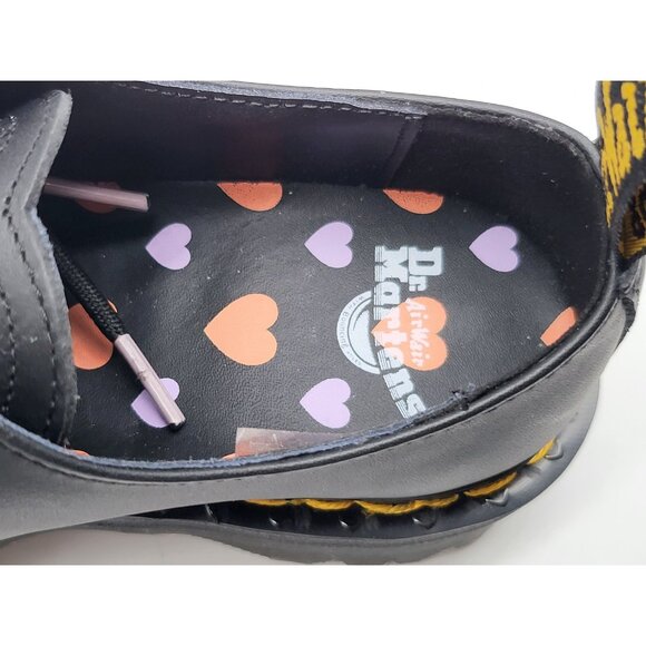 Dr Martens 1461 Quad Heart Shoes Womens Size 5 Platform Leather - Picture 10 of 13
